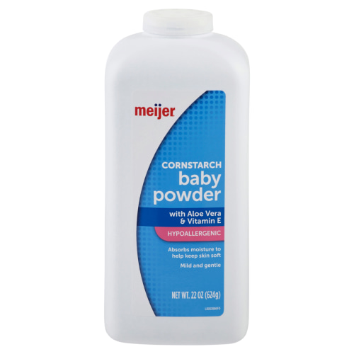 MEIJER BABY CORNSTARCH POWDER COMMODITY BATH 22 OZ