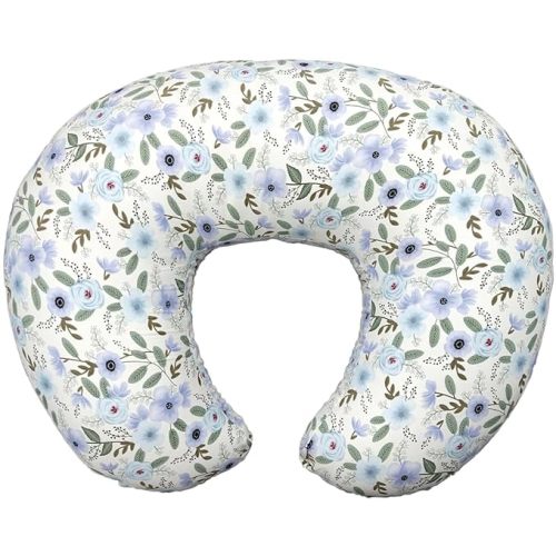 Nursing Pillow, Original Size Breastfeeding Pillows with Removable Cover, Breast Feeding Pillow with Breathable Filling, Ergonomic Nursing Essentials for Bottle and Breastfeeding- Leaves…