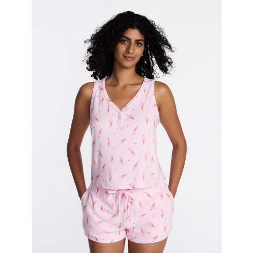 Way to Celebrate Women's Pointelle Pajama Set, 2-Piece, Sizes XS-3X