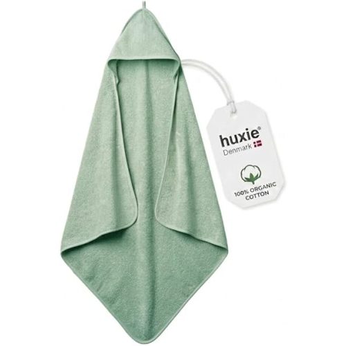 Hooded Baby Towels – 100% Organic Cotton Baby Bath Towels – Baby Boyl Newborn Essentials - Super-Soft and Absorbent.(Roman Green)