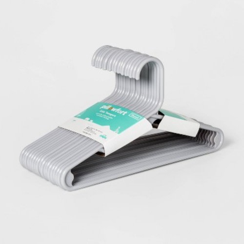 18pk Kids' Hangers - Pillowfort™, Color: Gray