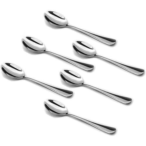 Wesdxc56 Demitasse Espresso Spoons, Mini Coffee Spoon, 4.7 Inches Stainless Steel Small Spoons for Dessert, Set of 6