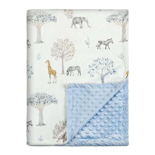 Gllquen Baby Blanket for Boys Girls Super Soft Plush Minky Blanket with Double Layer Dotted Backing for Toddler with Natural History Multicolor Printed 30"x 40"