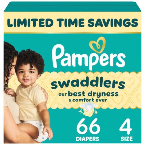 Pampers Swaddlers Sensitive Disposable Diapers - Size 4 - 66ct
