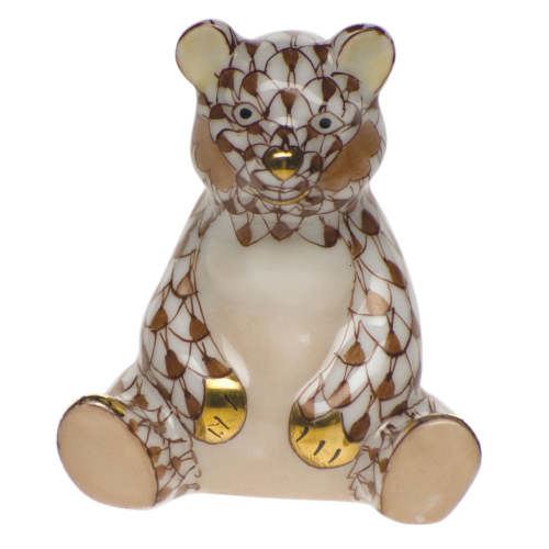 Shaded Vhbr2 Miniature Baby Bear Sitting 1.5"h