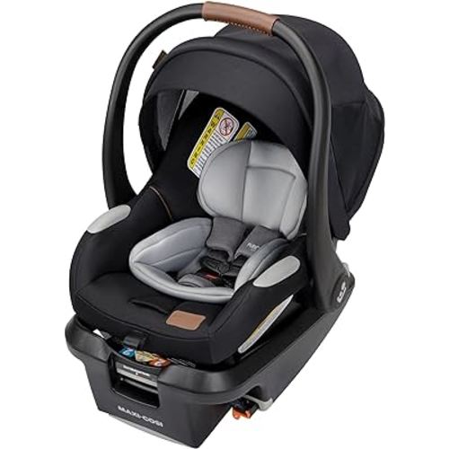Maxi-Cosi's Mico™ Luxe+ Baby Car Seat: Infant Car Seat with Base and Versatile Baby Carrier Seat Functionality, Essential Black