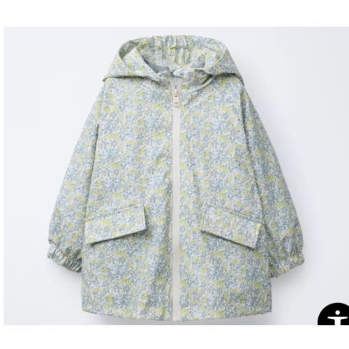 RUBBERIZED FLORAL RAINCOAT - Bluish | ZARA United States