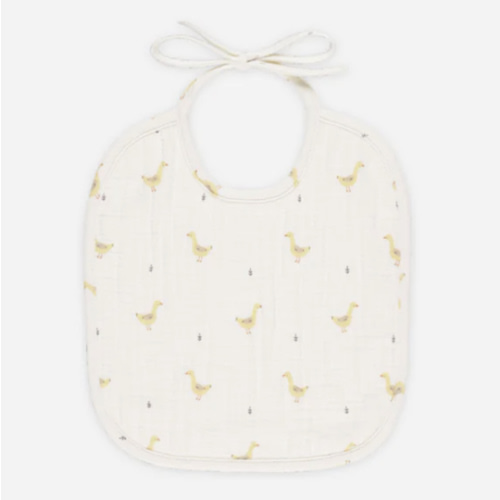 Woven Tie Bib || Geese – Quincy Mae