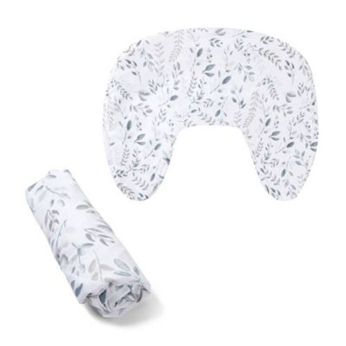 Boppy Nursing Pillow Cover - Gray Beige Leaves