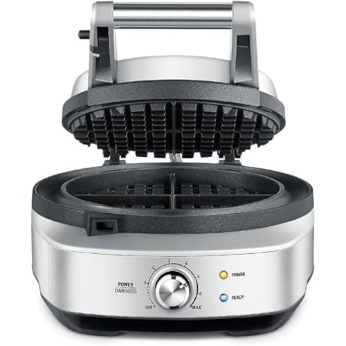 Breville No-Mess Classic Waffle Maker BWM520XL, Brushed Stainless Steel