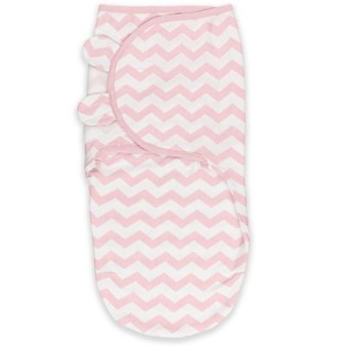 Comfy Cubs Swaddle Blankets Sleep Sack Velcro for Baby Girl & Boy 1 Pack, Small 0-3 Months, Gray Chevron Pattern