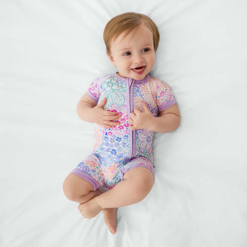 Doodle Blooms Shorty Zippy – Little Sleepies