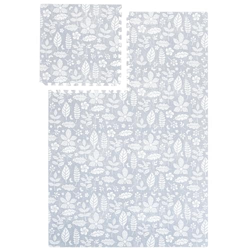 Popsykosy Premium Excercise & Baby Foam Play Mats - Stylish & Large Non-Toxic Puzzle Floor Mat - 6 Tiles - Spacious 6ft x 4ft - Peel-Resistant Reinforced Ver. - Soft, Thick, Waterproof - Tranquil Gray