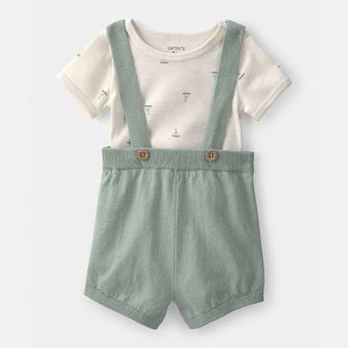 Baby Carter's 2-pc. Sailboat Overalls & Tee Set