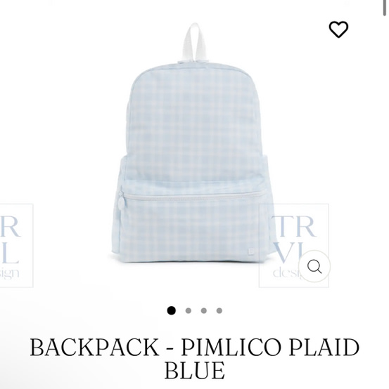 Backpack - Pimlico Plaid Blue