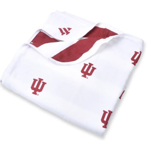 Indiana University Muslin Blanket – Three Little Anchors