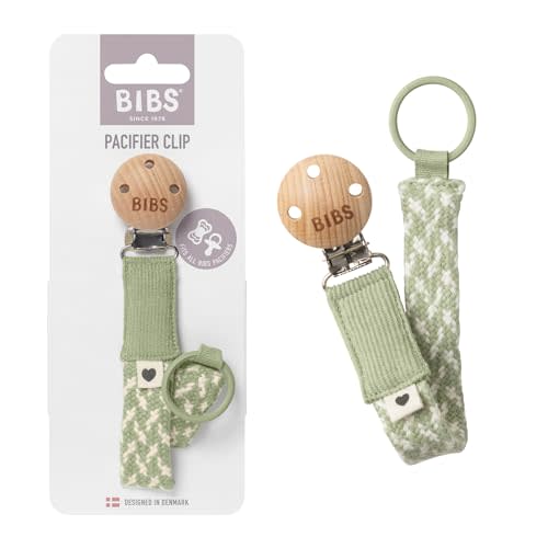 BIBS Paci Braid | Made in Denmark | Sage/Ivory | ONE Size