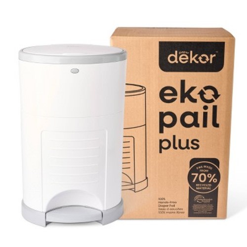 Diaper Dekor Eko Plus Diaper Pail - White