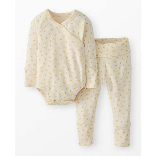 Baby Pointelle Crossover Bodysuit & Pants Set, 3-6 mos | Hanna Andersson