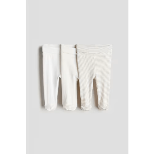 3-PACK FOLDOVER-WAIST LEGGINGS