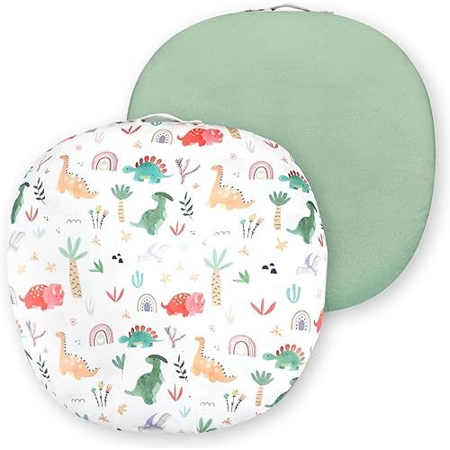 Newborn Lounger Cover, Baby Lounger Cover for Girls Boys, Soft Removable Slipcover Fits Newborn Lounger, Dinosaur (Cover Only)