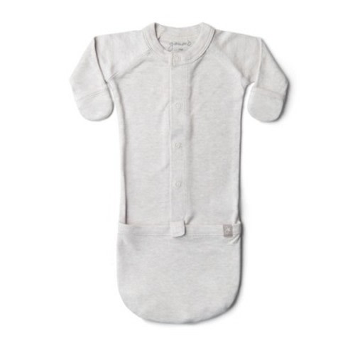 Goumi 24 Hour Convertible Sleeper Baby Gown, Color: Storm gray, Size: 3-6m