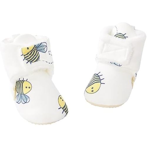 pureborn Unisex Baby Boy Girl Fleece Cozy Booties Warm Infant Shoes