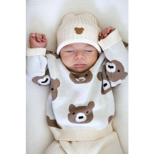 Luna + Luca Little Bear Jacquard Sweater