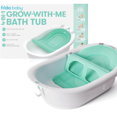 FridaBaby Grow-With-Me Bath Tub, Updated, Mesh Seat