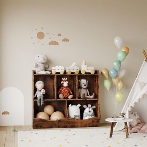 Kids Bookshelf and Bookcase Toy Storage Multi Shelf with Cubby Organizer Cabinet for Boys Girls,for Children Playroom Hallway Kindergarten School