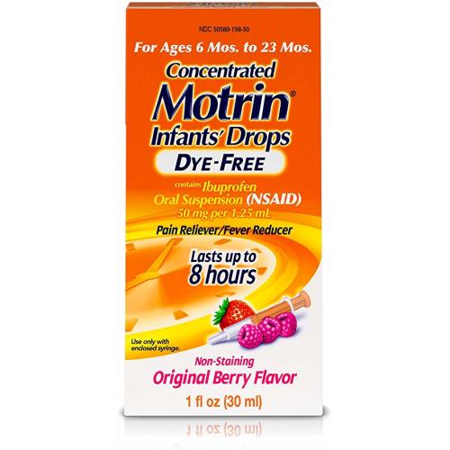 Infants' Motrin Concentrated Liquid Medicine Drops with Ibuprofen, Berry, 1 fl. oz