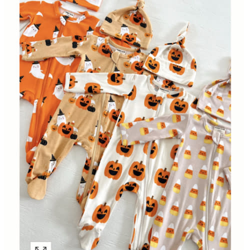 2-Way Zip Footie, Halloween Cluster – SpearmintLOVE