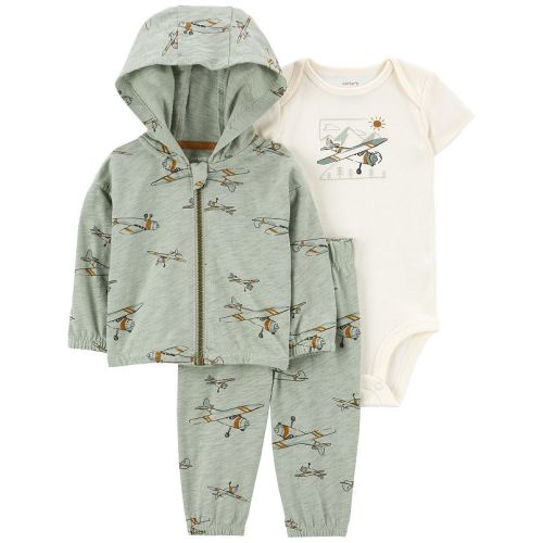 Baby Carter's 3-Piece Airplane Little Jacket Set