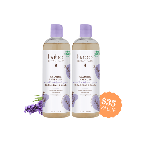 Calming Lavender Bubble Bath & Wash Duo