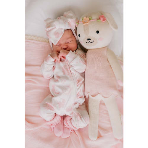 Frill Zip Romper | Celestial Pink – Little and Fern