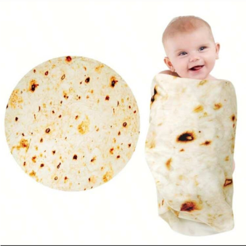 Tortilla baby blanket