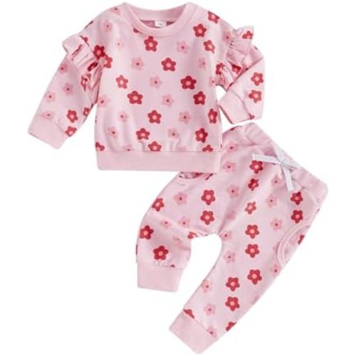 YINGISFITM Halloween Baby Girl Clothes Spooky Ghost Sweatshirt Long Sleeve Shirt Top Pants Fall Toddler Halloween Outfit Girl
