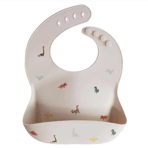 Silicone Baby Bib - Dinosaurs