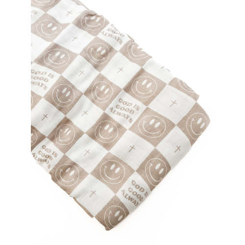 God is Good Always Smiley and Cross Swaddle Blanket – OUR HOUSE ABOVE