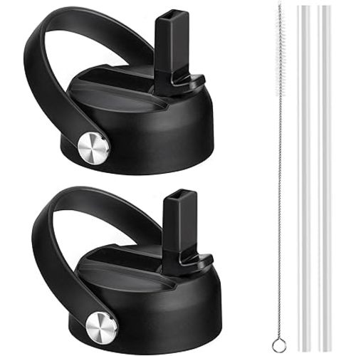 Straw Lid for Hydroflask, Lids with Straw for Hydro Flask 12 16 18 20 32 40 64oz Wide Mouth Water Bottles, Replacement Cap Lid for Hydroflask, BPA Free