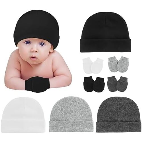 Zando Newborn Hospital Hat Toddler Beanie Baby Boy Girl Knot Headbands with Big Bows Infant Baby Nursery Caps