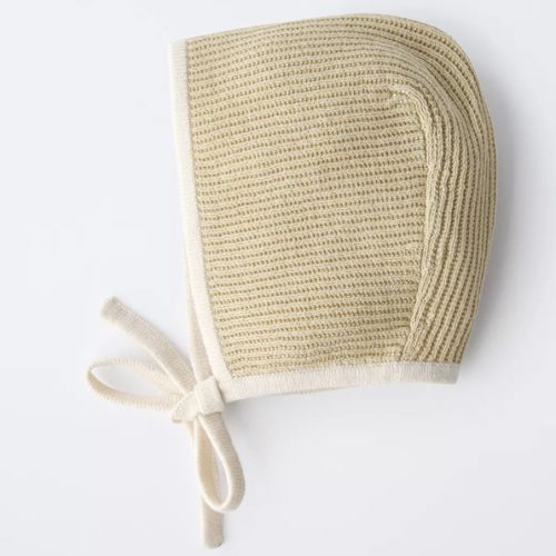 CONTRAST TRIM BONNET - Olive Green | ZARA United States