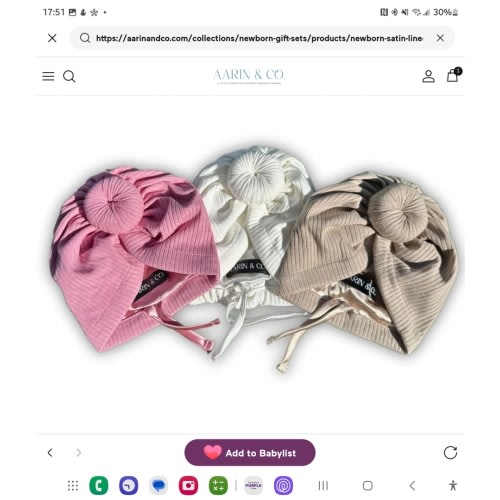Newborn Satin Lined Adjustable Turban Gift Set – Aarin & Co.