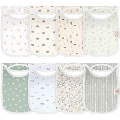 KeaBabies 8-Pack Hallo Baby Drool Bibs , Baby Bibs for Boys, Girls, Pull-on Bibs for Baby Boy, Baby Girl, Baby Bib Unisex (Butterflies)