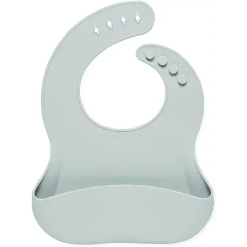 Simple Modern Silicone Bib for Babies, Toddlers | Sea Glass Sage
