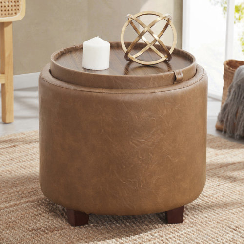 Ebern Designs Ludine Upholstered Ottoman & Reviews | Wayfair