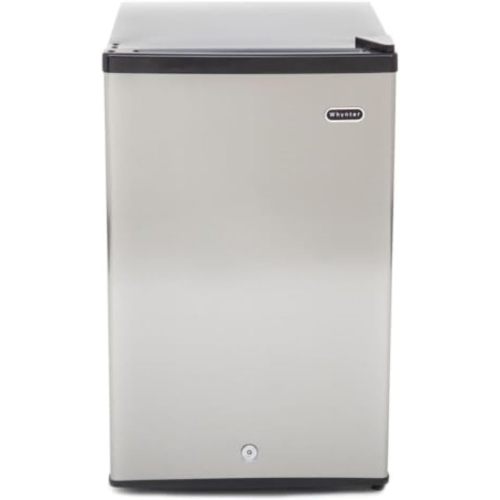 Whynter CUF-210SS Upright Small Mini Freezer with Lock for Bedrooms, Dorms, Garages, Offices, 2.1 Cubic Feet, Stainless Steel