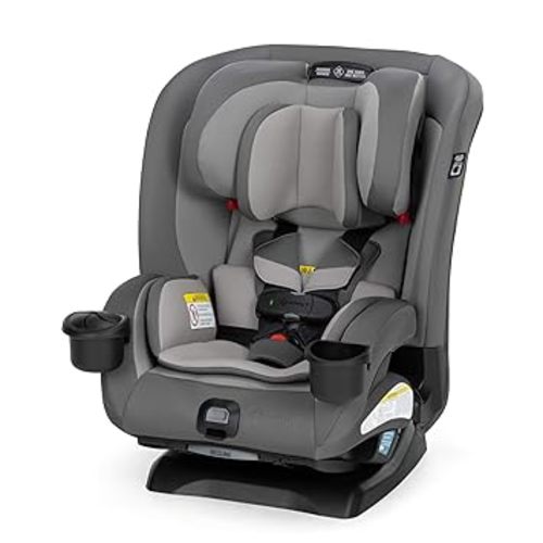Safety 1st EverSlim 4-in-1 Convertible Car Seat, SecureTech Chest Clip, Ultra-Slim, 4-Mode Infant to Booster, Baby Car Seat, 5-100 lbs, Memory Foam, Office Space