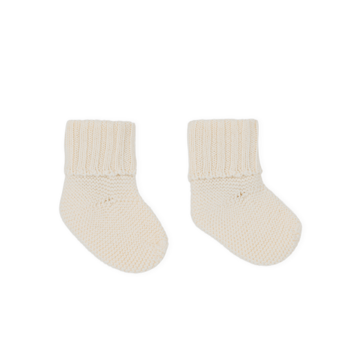 Socks Knit Ecru - Minicoton