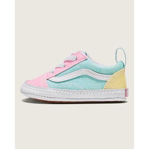Infant Old Skool Crib Shoe in Pastel Blue / Pink / Yellow| Vans US